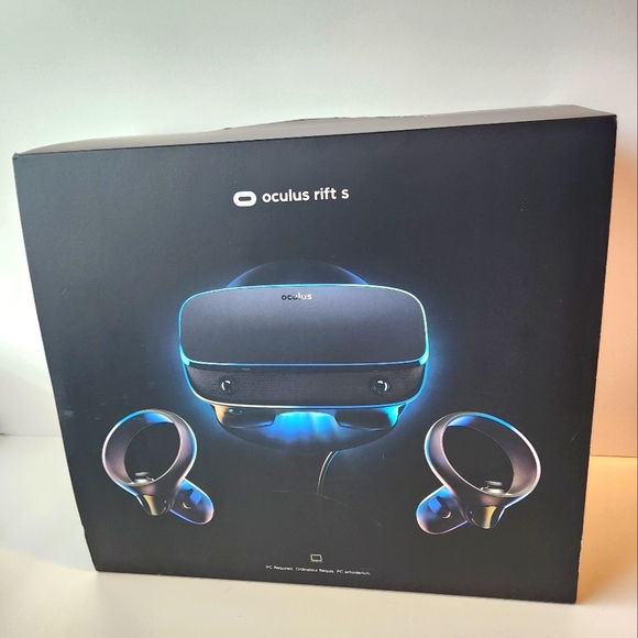 Meta Oculus Rift S PC Powered VR Gaming Headset with Both Controllers and Cable